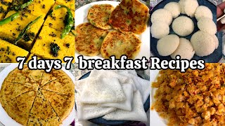 7 Days 7 Easy Breakfast Recipes  Monday to Sunday Breakfast Recipes ​⁠​⁠Thanu1111 [upl. by Nancie]