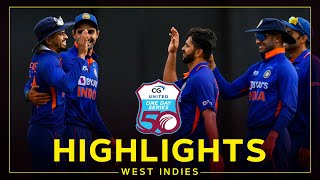 Highlights  West Indies v India  India Win By 3 Runs In Dramatic Finish  1st CG United ODI [upl. by Molohs]