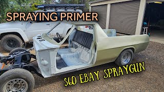 USING A 60 HVLP EBAY SPRAYGUN [upl. by Aibar]