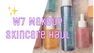 W7 MAKEUP SKINCARE HAUL  W7 SKINCARE PRODUCTS REVIEW  ARE THEY DUPES  The Luscious Vlogcast [upl. by Melan86]