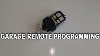 Garage door remote  How to program a replacement [upl. by Ainigriv]