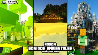 ADDON de SONIDOS AMBIENTALES para MINECRAFT PE 119  ambient sound addon  MODS para MINECRAFT PE [upl. by Burny924]