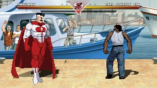 OMNI MAN vs CJ GTA  Highest Level Awesome Fight [upl. by Posner]