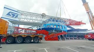 TADANO FAUN AR2000 M1 pasang Luffing jib 24 meter [upl. by Affay]