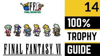 Final Fantasy VI Pixel Remaster 100 Platinum Trophy Walkthrough  Part 14  Thamasa amp Esper Cave [upl. by Tfat]