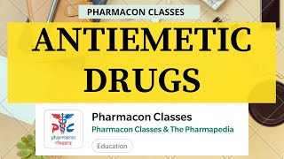 ANTIEMETIC DRUGS  Pharmacology  Pharmacon Classes [upl. by Hamal610]