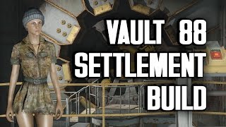 Vault 88 quotLivedInquot Settlement Build  A Tour of My Vault [upl. by Jorgensen]