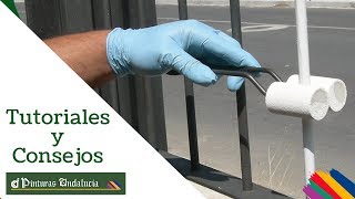 Cómo pintar verjas y barandillas en la mitad de tiempo  Pinturas Andalucía [upl. by Eilitan]