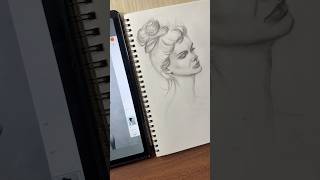 How I Drawing sketch with Loomis Method  sketchy Face trend tutorials banoopaitingshortssketch [upl. by Lennon]