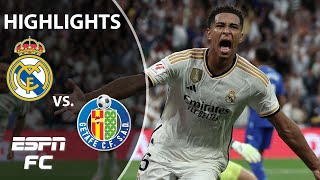 Real Madrid vs Getafe  La Liga Highlights  ESPN FC [upl. by Gratt]