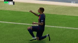 Psg vs inter milan 70 goal eafc 24 [upl. by Oijres250]