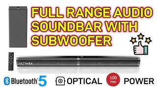 Great Soundbar for Movies amp Music with Subwoofer  Ultimea Tapio V [upl. by Aloibaf71]