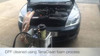 How we clean a blocked DPF diesel particulate filter using terraclean [upl. by Sivat]