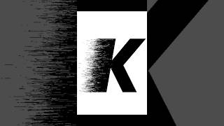 Transforming a Letter K into a Dispersion Masterpiece illustrator tutorial shorts [upl. by Moir]