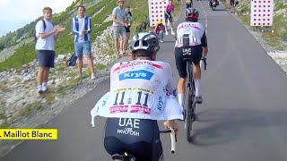 Tadej Pogacar TERRIBLE Crack on Col de la Loze  Tour de France 2023 Stage 17 [upl. by Seidler]