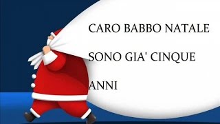 Caro Babbo Natale  Canzoni natalizie con testo Christmas music with lyrics [upl. by Forbes]