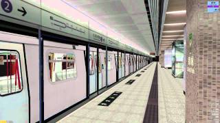 openBVE MTR MTrain depart from LOHAS Park Station 港鐵Mtrain離開康城站 [upl. by Notniuqal]