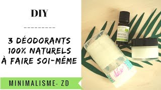 diy  fabrique 3 déodorants 100 naturels les doigts dans le nez [upl. by Gasperoni]