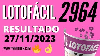 🍀 Resultado Lotofácil 2964 [upl. by Meek71]