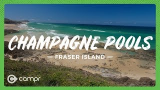 The FAMOUS Fraser Island Champagne Pools  4WD  Beach Camping [upl. by Margaux]