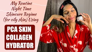 My nightime skincare routine with PCA skin hydrator PRODUCT REVIEW How to use skincareroutine [upl. by Noyart]