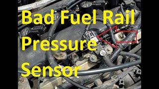 Symptoms of a Bad or Failing Fuel Rail Pressure Sensor FRPS [upl. by Orapma46]