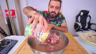 تجربة الباجة الجاهزة  راس غنم في علبة  موكبانغ Canned Lamb Head Taste Test amp Mukbang Eating Show [upl. by Aioj]