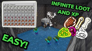 EASIEST 121 AUTOMATIC SPAWNER XP FARM TUTORIAL in Minecraft Bedrock MCPEXboxPSSwitchPC [upl. by Zenia]