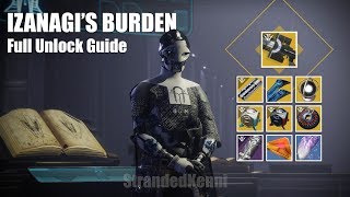 Destiny 2  How to Unlock Izanagis Burden  FULL GUIDE [upl. by Alliehs506]