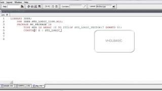 VHDL BASIC Tutorial  PACKAGE [upl. by Ecydnac]