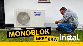 Instalacja pompy ciepła GREE Monoblok 8kW  Oświęcim [upl. by Cash]