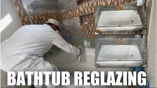 HOW TO REPAIR a BATHTUB TO LOOK LIKE NEW  BATHTUB REGLAZING amp REFINISHING  DP TUBS [upl. by Bremble]