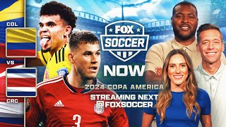 Colombia vs Costa Rica LIVE REACTION  FOX Soccer Now [upl. by Ayokahs]