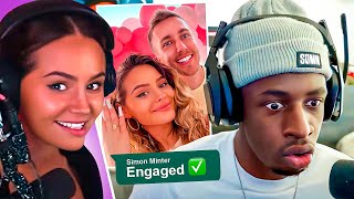 Talia Mar Reacts To Tobi Reacting To Simon amp Talia Engagement [upl. by Suiratnauq]