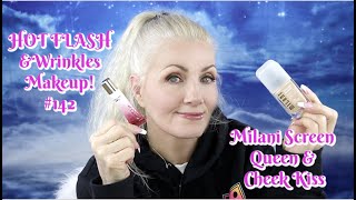 HOT FLASH amp Wrinkles Makeup 142  screen queen foundation from Milani review  bentlyk [upl. by Aisyat1]