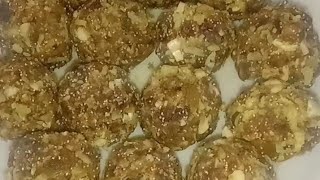 Dry fruit Ladoo RecipeDates Dry fruit Ladoo Sugar Free Laddu RecipeHealthy Dry fruit Ladoo 😍 [upl. by Atteinotna]