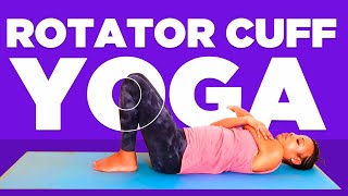 3 YOGA EXERCISES FOR ROTATOR CUFF INJURY  Infraspinatus amp Teres Minor [upl. by Esilegna917]