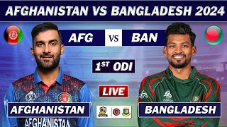 AFGHANISTAN vs BANGLADESH 1st ODI Match LIVE COMMENTARY  AFG vs BAN ODI MATCH LIVE [upl. by Ayokahs241]