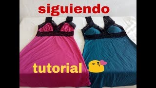 CONFECCION de bata para dormir😁 siguiendo un TUTORIAL😎👍 [upl. by Meredithe]