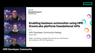 Enabling business automation using HPE GreenLake Platform foundational APIs [upl. by Atiran622]