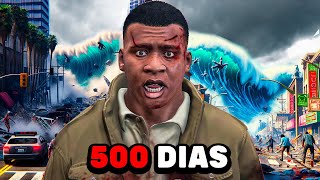 SOBREVIVÍ 500 DÍAS al FIN DEL MUNDO en GTA 5 Película [upl. by Dumah]