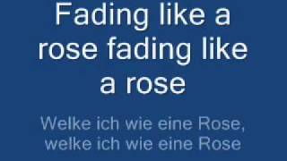 fading like a flower  roxette lyrics  übersetzung [upl. by Brotherson134]