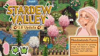 FIRST LOOK AT THE 16 UPDATE 🌷 EP 1 Stardew Valley 16 Lets Play [upl. by Anetsirhc752]