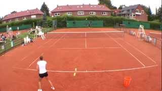 Tennis Drill Hitting CrossCourt [upl. by Zeus790]