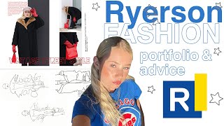 ALL ABOUT RYERSON FASHION PROGRAM  accepted portfolio [upl. by Nehtanoj]