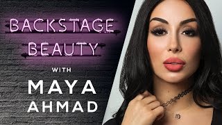 Backstage Beauty X Maya Ahmad  THE GRUNGE MAKEUP LOOK [upl. by Onateyac431]