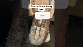 Tecovas Boots Faulty shanks bootrepair bootmaker shoerepair handmade viral [upl. by Mueller]