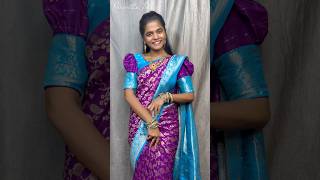 Styling a saree for an event grwm sareestyling lifeaftermarriage telugushorts trending saree [upl. by Eibob]