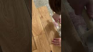 Watch the Perfect Fit Natural Brushed Oiled Oak Engineered Wood Float Installation [upl. by Beale588]