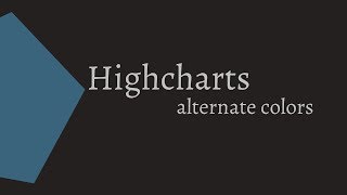 Highcharts  alternate colors [upl. by Walls]